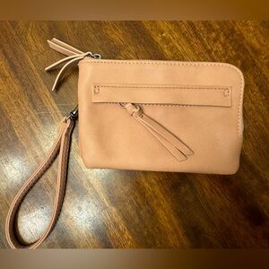 Universal Thread double pocket clutch hand bag light pink coral
